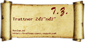 Trattner Zénó névjegykártya